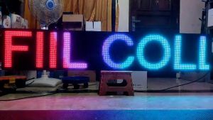 Running Text P10 2x5 Panel Ukuran 37x165 cm Outdoor