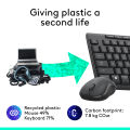 Logitech MK295 Wireless Mouse & Keyboard Combo – SilentTouch Tech, Full Numpad, Advanced Optical Tracking, Nano USB Receiver, Lag-Free Wireless, 90% Less Noise. 