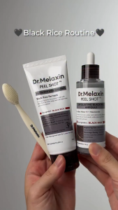 [Dr.Melaxin Official] Peel Shot Black Rice Whip Cleanser 100ml (Black Rice Ferment + LHA) : Mochi Texture Purify Pores