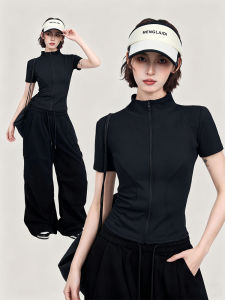 Quick-Dry Fitness T-Shirt Trim-Fitting Short Sleeve