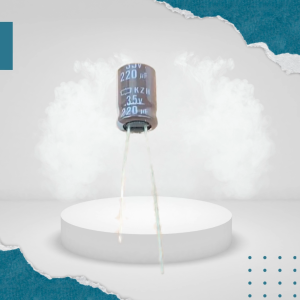 5 Pcs Elco 220uF 35V Original - Capacitor Elektrolit 220μF/35V Berkualitas