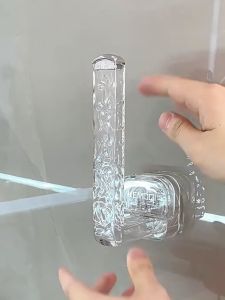 AI-C1280 Holder Gantungan Transparan Tempat Tisu Gulung Peralatan Rumah Tangga Tempel Dinding Dapur