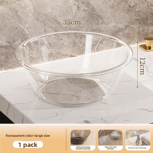 SIVASS | Durable Transparent Plastic Wash Basin for Student Dormitories with Washing Function