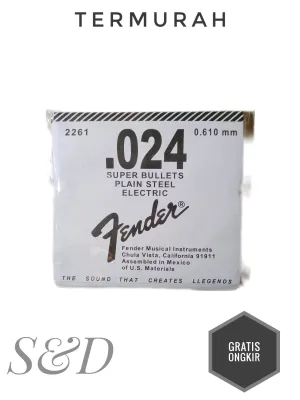 senar gitar fender lusinan isi 12 pcs no 4