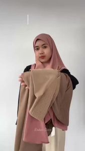 RADEN | HIJAB Bergo Lana Hijab Instan Bahan Jersey Size L Jilbab Langsungan