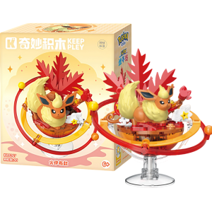 NEW Keeppley Original POKEMON Eevee Sylveon Building Blocks Espeon Glaceon Umbreon Vaporeon Toy Action Figures Model Toy Gift