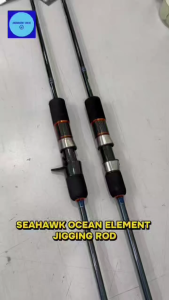 4077 SEAHAWK OCEAN ELEMENT JIGGING SPINNING BC FISHING ROD JORAN PANCING IKAN