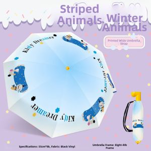 Childrens Foldable Sun And Rain Protection Umbrella