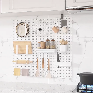 Display Decoration DIY White Nail Board Nail Board Wall Shelf Room Organizer Wall Storage Bracket