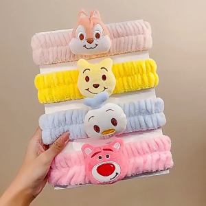 Cute Cartoon Plush Hair Band Female Face Wash Headband Facial Head Band 韩版可爱洗脸发带