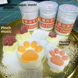 Handmade Squeezing Toy DIY Candy Toy Material Artificial Granulated Sugar Artificial Flocking Powder Artificial Mochi Powder