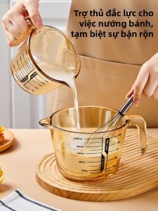 HONGZHU | Cốc Đo Nấu Ăn Chống Nhiệt có Tay Cầm