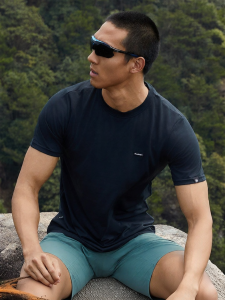 Mens Outdoor Quick Dry Casual Round Neck Short Sleeve T-Shirt
