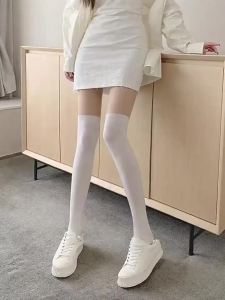 FENGTING | Ice Silk Summer Thin High-Waist Patchwork Golf Pantyhose for Women