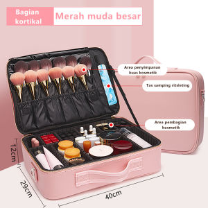 ( COD ) XL Tas Kosmetik Beauty Case Tas Make Up Size Besar XL  TAS MAKE UP L TAS KOSMETIK 40 CM BEAUTY CASE TAS MAKEUP MAKE UP BAG KOTAK KOSMETIK  TAS MAKE UP / TAS KOSMETIK / BEAUTYCASE / TAS MEKE UP MULTIFUNGSI UKURAN BESAR  TAS TRAVEL SELEMPANG