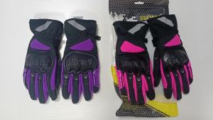 SUOMY Winter Motorcycle Gloves Women Pink Purple Windproof Waterproof Touch Screen Warm Biker Riding Motocross Gear Gloves