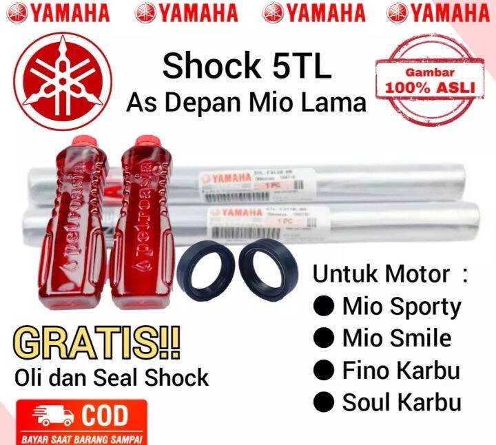 Paket As Shock Depan Yamaha Mio Lama Mio Sporty Mio Soul Mio Smile Gratis Seal Shock