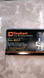 เครื่องตีเบอร์ 6 หลัก ตราช้าง รุ่น 601 ตัวเครื่องเหล็ก ทนทาน จับง่าย กระชับมือ