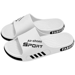 Anti-Odor Mens Slippers Non-Slip Summer New Outdoor Indoor Home Bathing Extra Large Size Thick Bottom Slippers Casual Style PVC Material