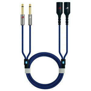 Golle Lion Audio Cable Dual 6.5mm to Dual Xlr Male for Sound Mixer Electronic Piano Speaker Amplifier Line Pure Copper Gold Plated