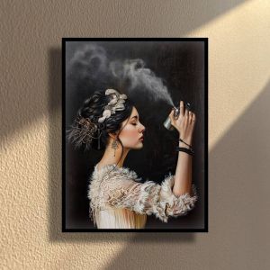 Phong Cách Retro Preppy Nghệ Thuật Treo Tường Phòng Tắm - Tối Màu In Canvas Vui Nhộn Nhà Vệ Sinh Có Mùi Thối Poster Hiện Đại Trang Trí Nội Thất Gia Đình Unframed