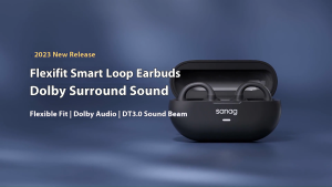 sanag Z36s Pro Space Audio Earbuds - Adaptive ANC 40H Playtime IP55 Waterproof Wireless Charging for Gym/Travel/Gaming