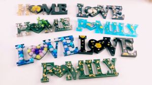 Love Home Family silicone mold Resin epoxy arts DIY Table and Wall ornament resin