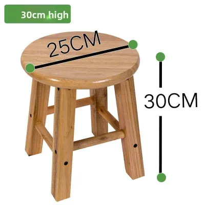FEIZHUXIANSEN | Round Wooden Dining Stool For Adults