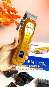 Mesin Cliper ENCHEN Alat Cukur Rambut Boost 3 Gold Hair Clipper Cukuran Electric Bahan Metal Design Barbershop Pangkas Rambut