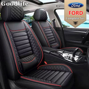 Ford Special Car Seat Cover 5 Seats Car Seat Protector Leather Ice Silk Breathable Car Seat Cushion Fit for ExplorerFiesta Ranger Escape EcoSport Everest Focus Territory