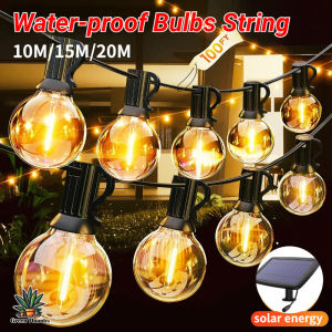 Waterproof Solar Light String Camping Decorative Ambient Light Courtyard Light Balcony Garden Large Light Bulb