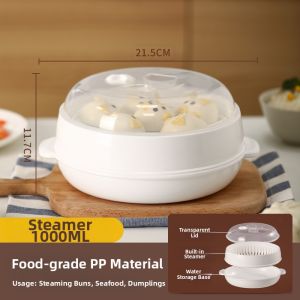 CHAHUA | Microwave Steamer Box for Steaming Buns and Rice at Home
