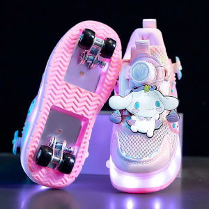 Light-up Princess Roller Skates Mesh Design