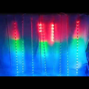 Lampu Hias Meteor Shower LED RGB 50cm – Isi 10 Batang Efek Hujan Meteor Dekorasi Outdoor & Indoor