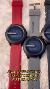 Jam Tangan Pria QuikSilver Drone Strab Rubber Digital Water Resist