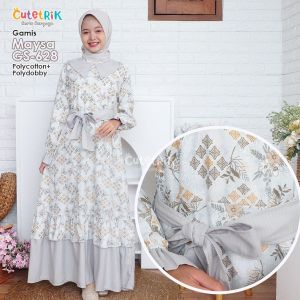 Korean Style Cutetrik Gamis Anak dan Dewasa Maysa Terbaru Bisa Couple Ibu Anak Usia 6 7 8 9 10 11 12 13 14 15 Tahun / Remaja