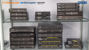 HiOSO HA7308VX 8PON EPON OLT Fiber Optic Equipment FTTx 8Ports FTTH 4 RJ45 4 1000M SFP Ports
