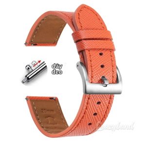 Đa Năng Da Bò Dây Đeo Đồng Hồ Phát Hành Nhanh 18mm 20mm 22mm Rộng Xanh Nâu Đen Cho Omega Seiko Nam Nữ Cổ Tay