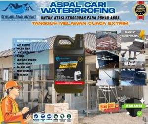 aspal 5kg cair emulsi waterproof anti bocor
