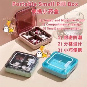 Portable Sealed Small Pill Box Kotak Pil Kecil 便携式迷你药丸存储盒密封