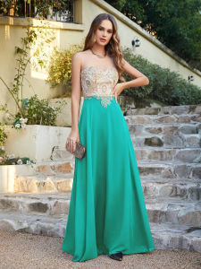 BABYONLINE 2025 Evening Dresses for Women Elegant Backless Robe de Soiree Sweetheart Appliques Long Wedding Party Prom Gowns