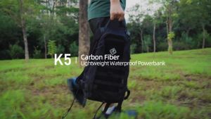 Pin sạc dự phòng siêu nhẹ KLARUS K5 dung lượng 10.000mAh làm từ sợi carbon chống nước IP68