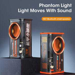 Niye K07 Transparent Cyberpunk Mecha Wireless Bluetooth Speaker Sound Light Rhythm Subwoofer TWS Stereo Music Center Hands-free Call