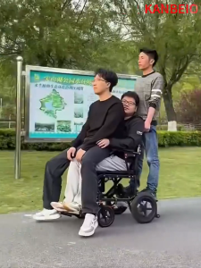 KANBEIO Carbon Fibre Lightweight Electric Wheelchair Foldable 10AH Battery 20KM Range Aeroplane-ready