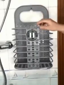 Rak Keranjang Laundry Gantung & Mesin Cuci Bisa Lipat