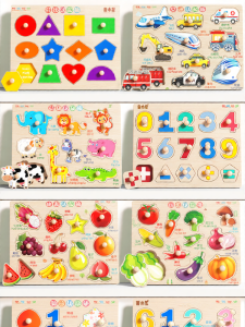 TONGMUXING | Cognitive Geometric Shapes Educational Puzzle Blocks