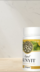 Kapsul Kunyit Kuning Isi 60 Kapsul Herbal Alami Antibiotik