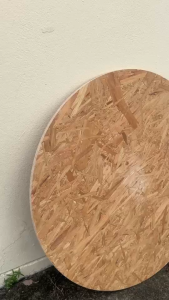 ไม้อัด OSB วงกลม 60 ซม. หนา 15 มม. เกรดทนชื้น ทำท็อปโต๊ะ แผ่นป้าย เฟอร์นิเจอร์