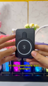 LENTIVEN Wireless Powerbank 10000Mah Mini Fast Charging Magsafe Magnetic 20W WE46 Garansi 1 Tahun
