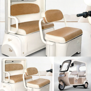 Sun Protection Cool Seat Cushion and Footrest Cover for Aemid T600 Tricycle